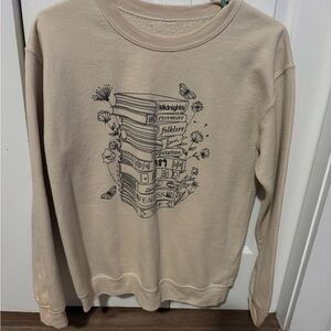 Women's Cream Graphic Sweater
